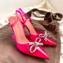 Top Quality Rosie Crystal-embellished PVC Slingback Pumps