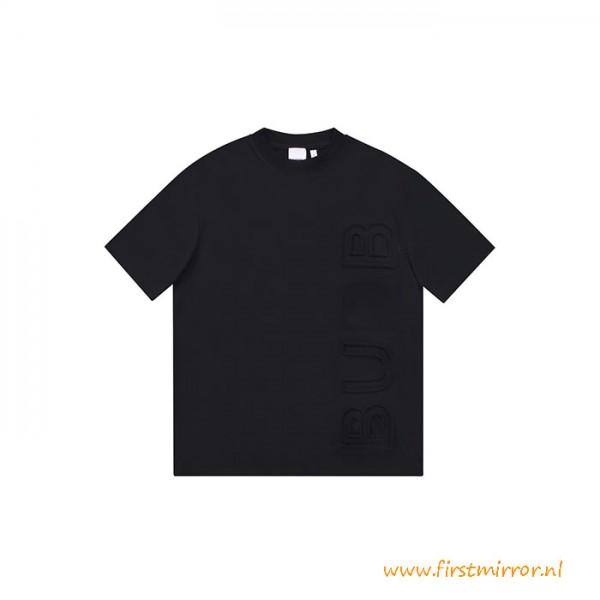 Top Quality Bur T Shirt Cotton 3D Embossing