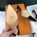 Top Quality Mules Lambskin Runway Two Tone Pearl Slides