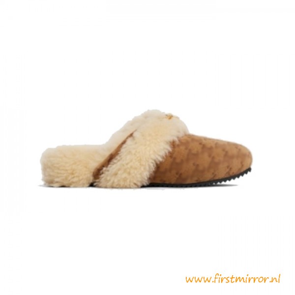 Top Quality Leather Slippers Shearling Shoes