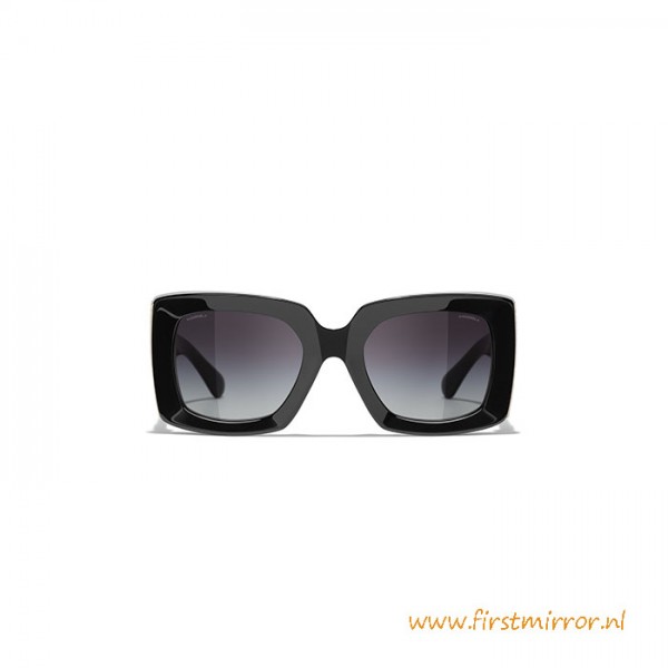 Top Quality Rectangle Sunglasses Black