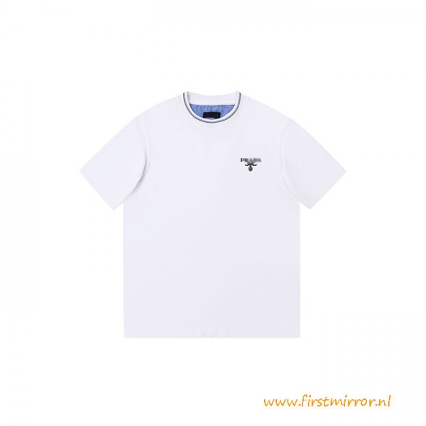 Top Quality White Embroidery T-shirt