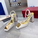 Top Quality One Stud Pump in Patent Leather 90mm